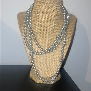 Chloe + Isabel Silver Pearl Necklace